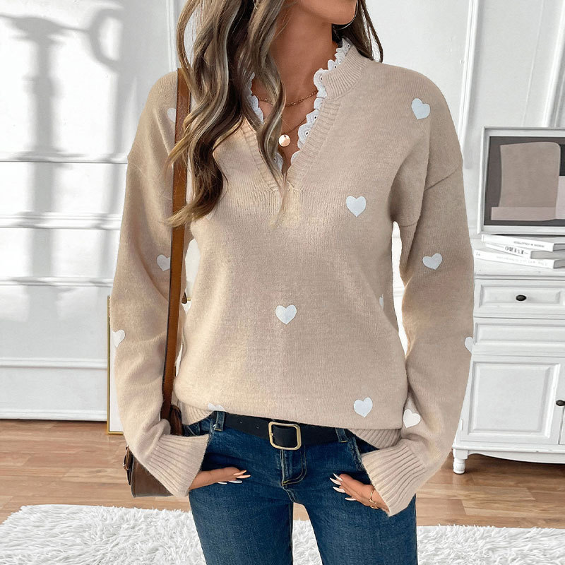 Pull d'Amour : Le Col en V Parfait pour la Saint-Valentin