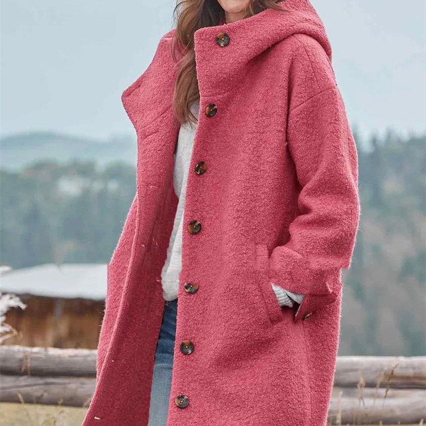 Élégance intemporelle : Trench-Coat Mi-Long en Tweed pour Femme